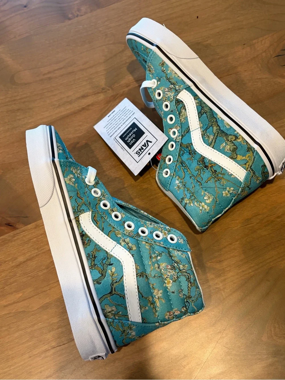 NIB Vincent Van Gogh x Vans Sk8-Hi 'Almond Blossom' 2018 Release Women’s 5